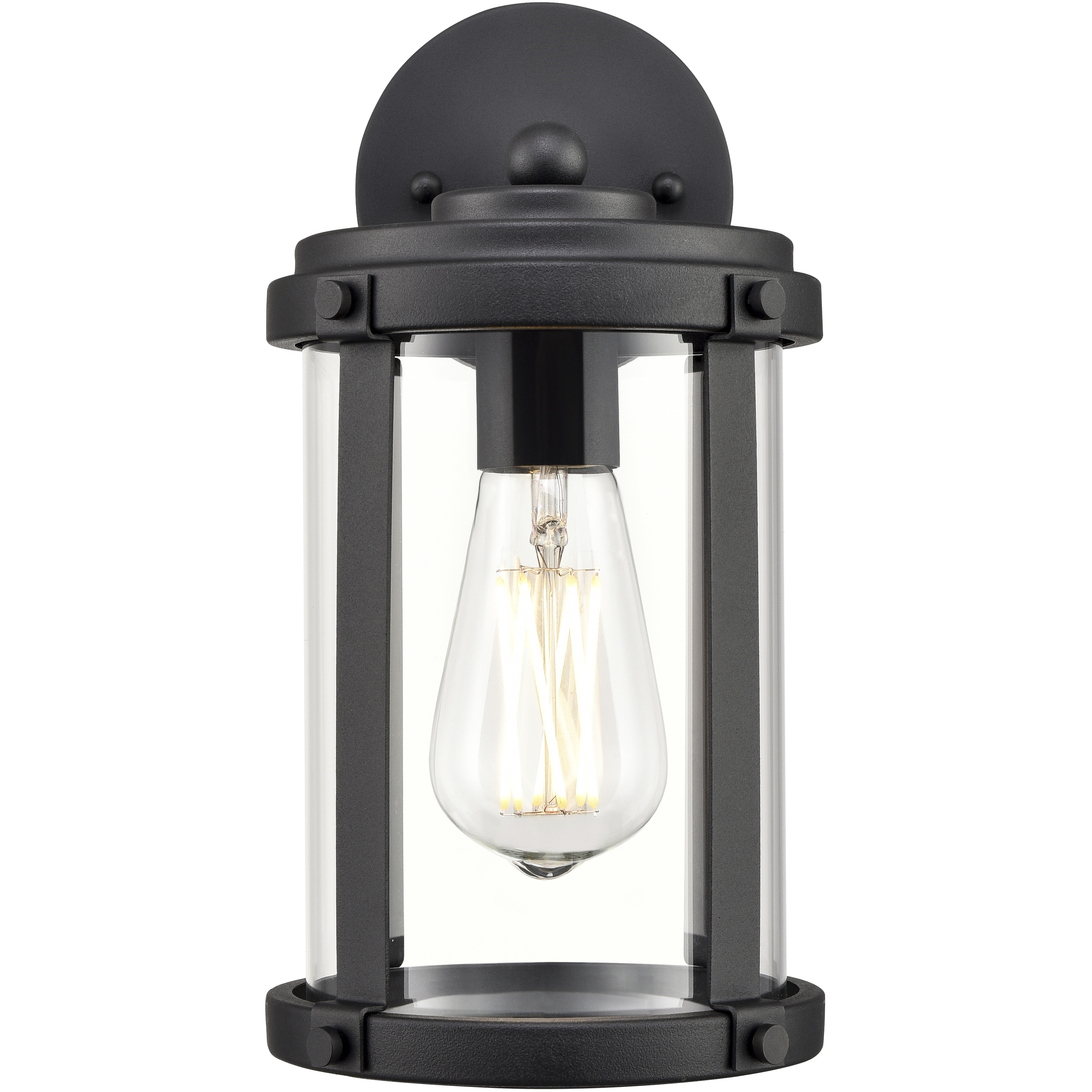 Pennfield 1 Light 11.4 inch Textured Black Outdoor Wall Sconce